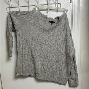 Banana Republic Gray Cable Knit Sweater